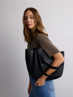 Reserved - Torebka shopper - czarny