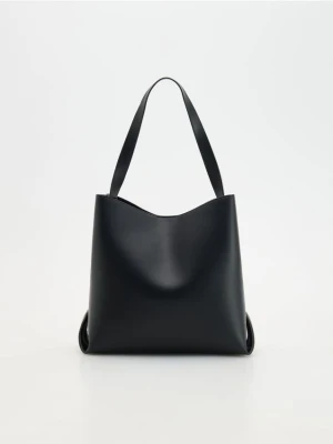 Reserved - Torebka shopper - czarny