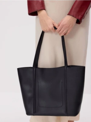 Reserved - Torebka shopper - czarny