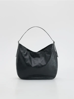 Reserved - Torebka shopper - czarny