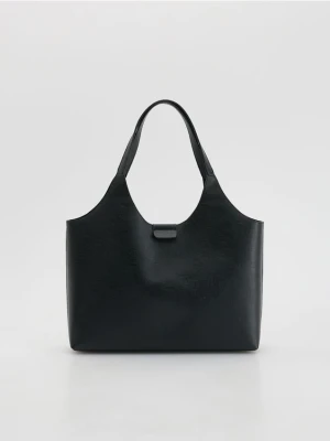 Reserved - Torebka shopper - czarny