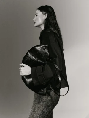 Reserved - Torebka shopper - czarny