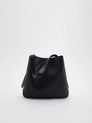 Reserved - Torebka shopper - czarny