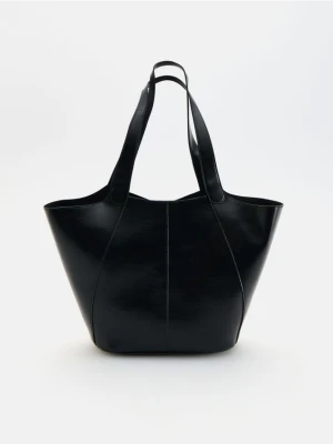 Reserved - Torebka shopper - czarny
