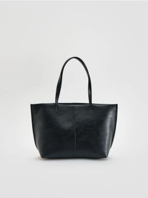 Reserved - Torebka shopper - czarny