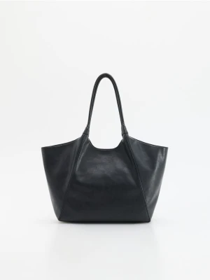 Reserved - Torebka shopper - czarny