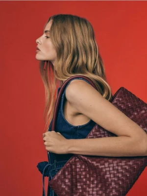 Reserved - Torebka shopper - czerwony