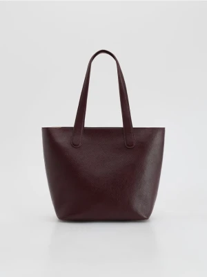 Reserved - Torebka shopper - mahoniowy