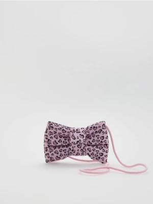 Reserved - Torebka w kształcie kokardy - różowy