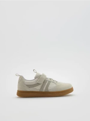 Reserved - Trampki na rzep - jasnoszary