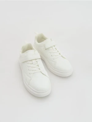 Reserved - Trampki na rzepy - biały