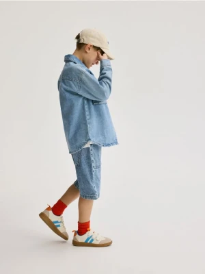 Reserved - Trampki na rzepy - złamana biel