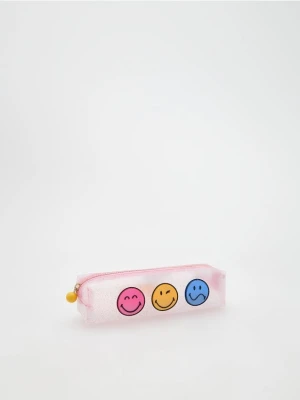 Zdjęcie produktu Reserved - Transparetny piórnik SmileyWorld® - srebrny