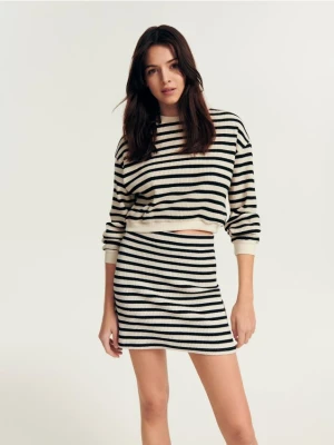 Reserved - Trapezowa spódnica - czarny