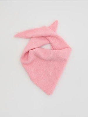 Reserved - Trójkątna chusta - pastelowy róż