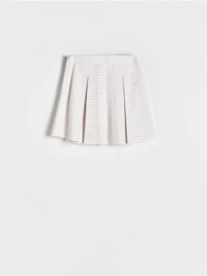 Reserved - Tweedowa spódnica - złamana biel