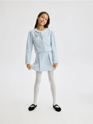 Reserved - Tweedowe spódnico-szorty - jasnoniebieski