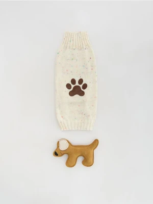 Reserved - Ubranko dla psa z zabawką - beżowy