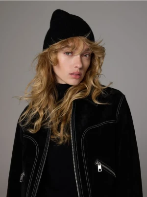 Zdjęcie produktu Reserved - Wełniana czapka z dodatkiem kaszmiru - czarny