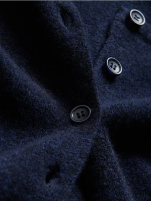 Reserved - Wełniana kamizelka - granatowy