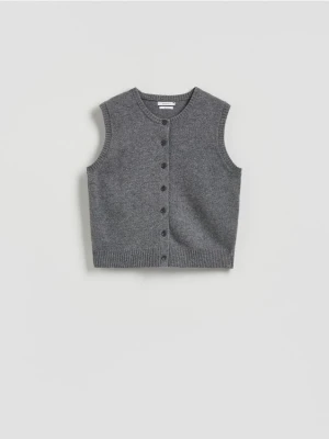 Reserved - Wełniana kamizelka - szary
