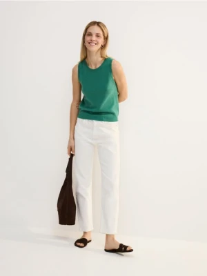 Reserved - Wełniana kamizelka - zielony