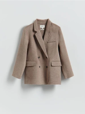 Reserved - Wełniana marynarka handmade - beżowy