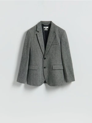Reserved - Wełniana marynarka slim fit - ciemnoszary