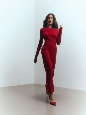 Reserved - Wełniana sukienka - czerwony