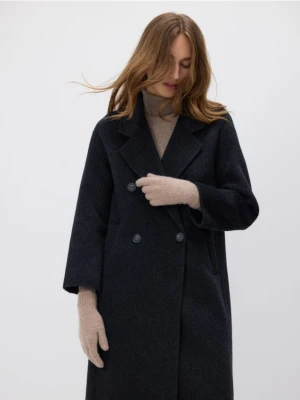 Reserved - Wełniane rękawiczki z kaszmirem - kremowy