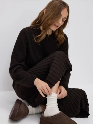 Reserved - Wełniane skarpetki z dodatkiem kaszmiru - złamana biel