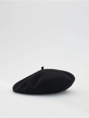 Reserved - Wełniany beret - czarny