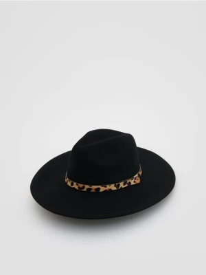 Reserved - Wełniany kapelusz - czarny