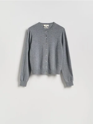 Reserved - Wełniany kardigan - szary