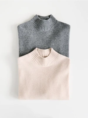 Reserved - Wełniany sweter - beżowy