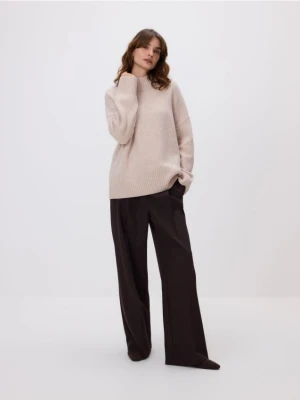 Reserved - Wełniany sweter - beżowy