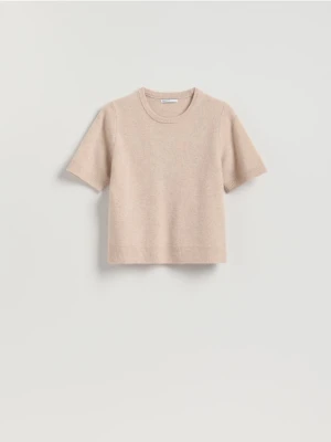 Reserved - Wełniany sweter - beżowy