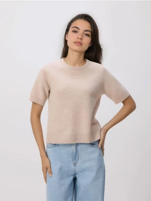 Reserved - Wełniany sweter - beżowy