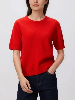 Reserved - Wełniany sweter - czerwony
