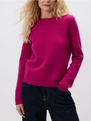 Reserved - Wełniany sweter - fioletowy