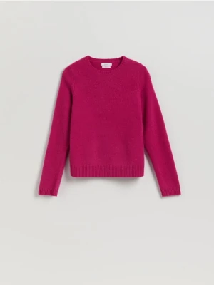Reserved - Wełniany sweter - fioletowy