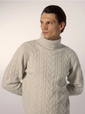 Reserved - Wełniany sweter - jasnoszary