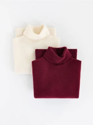 Reserved - Wełniany sweter - kremowy