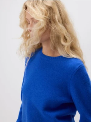 Reserved - Wełniany sweter - niebieski