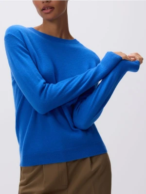 Reserved - Wełniany sweter - niebieski