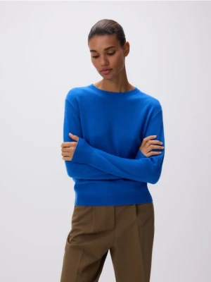 Reserved - Wełniany sweter - niebieski