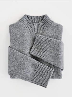 Reserved - Wełniany sweter - szary
