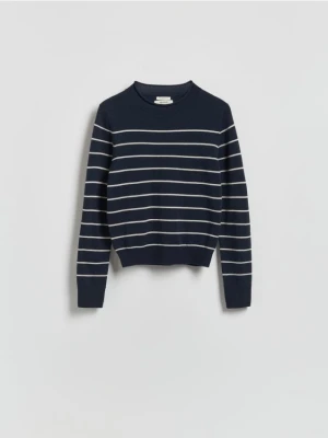 Reserved - Wełniany sweter z domieszką kaszmiru - wielobarwny