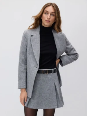 Reserved - Wełniany sweter z golfem - czarny