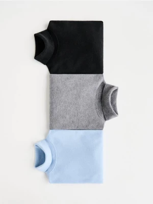 Reserved - Wełniany sweter z golfem - jasnoniebieski